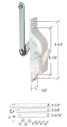 C.R. Laurence C.R. Laurence CRL H3819 White Universal Jalousie Window  Operator