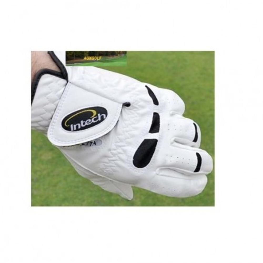 ORLIMAR / INTECH ONE DOZEN INTECH CABRETTA GOLF GLOVES for Men who Golf Right Handed: glove fits on left hand