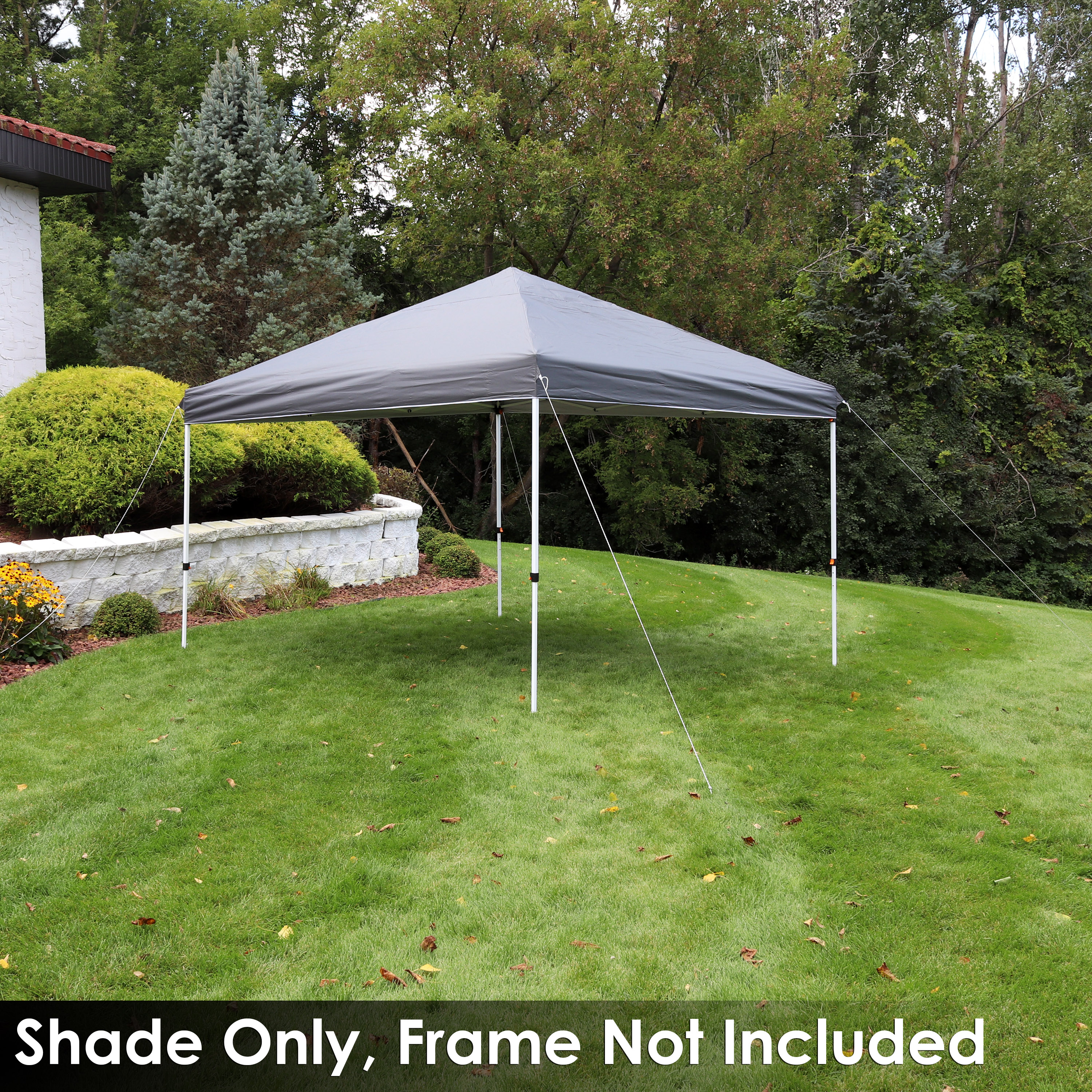 Sunnydaze Decor 12x12 Foot Standard Pop-Up Canopy Shade - Gray