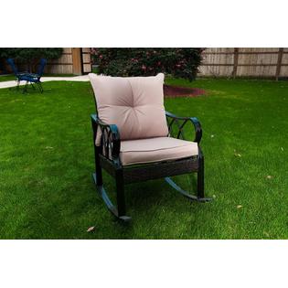 Sunlife Sln Fra0597a Outdoor Indoor Aluminum Rocking Chair Sunlife Outdoor Indoor Aluminum Rocking Chair Patio Garden Cafe Glider Lounge Armchair With Beige