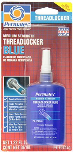 Permatex 24240 Medium Strength Threadlocker Blue, 36 Ml