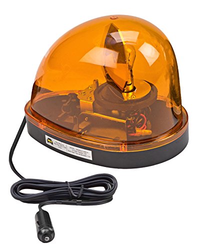 Wolo (3200-A) Emergency 1 Rotating Warning Light - Amber Lens, Magnet Mount