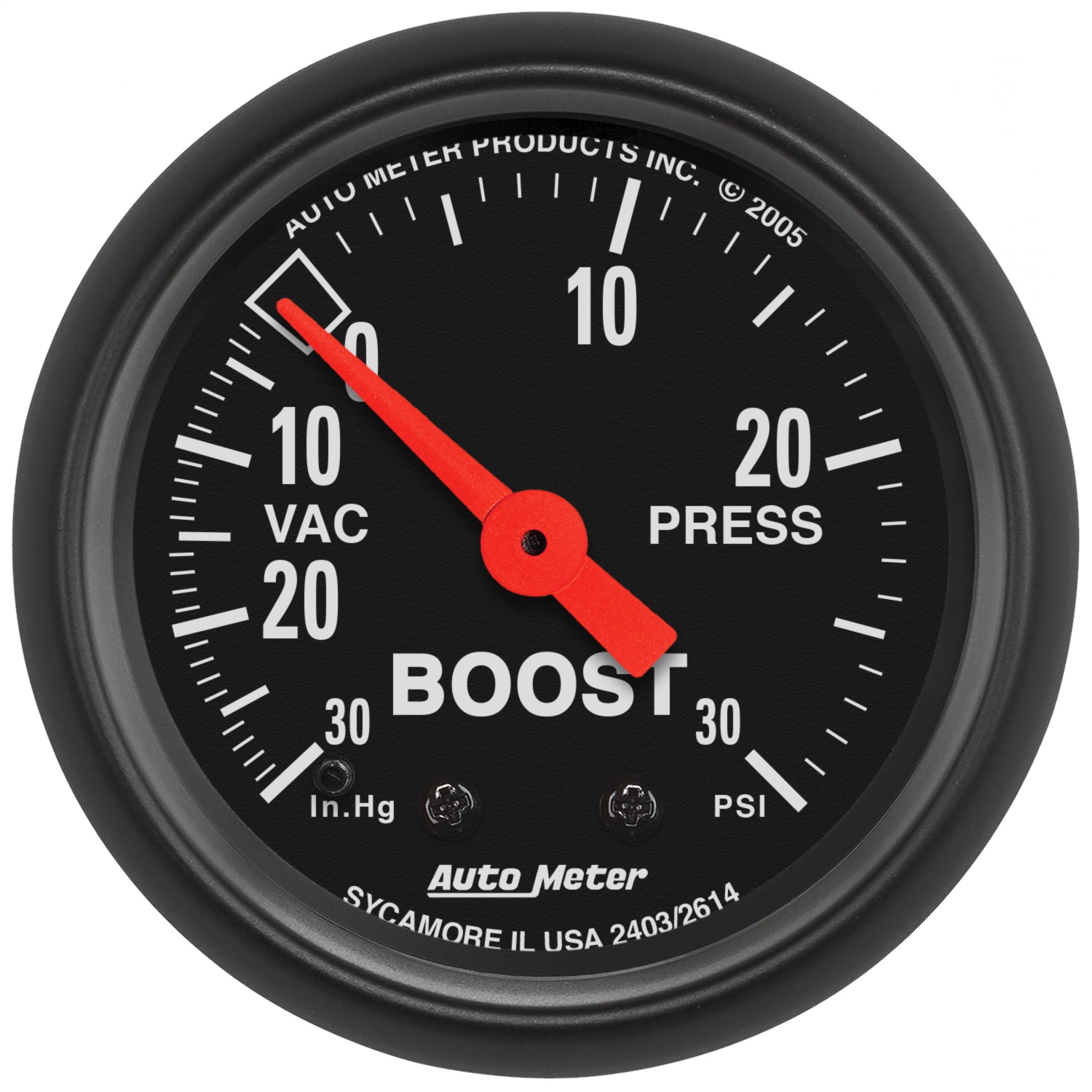 AutoMeter 2614 Z-Series Mechanical Boost/Vacuum Gauge
