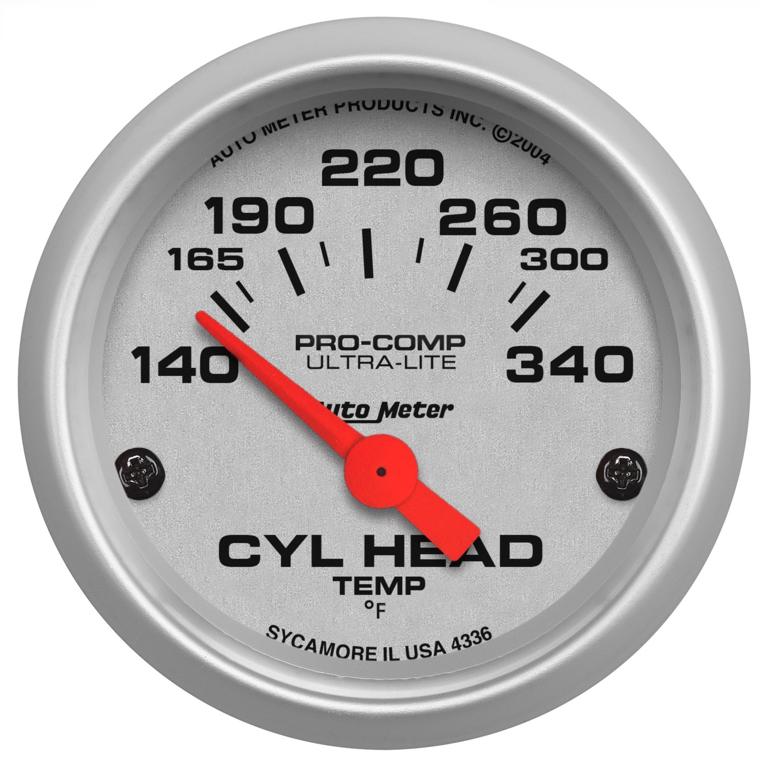 AutoMeter 4336 Ultra-Lite Electric Cylinder Head Temperature Gauge