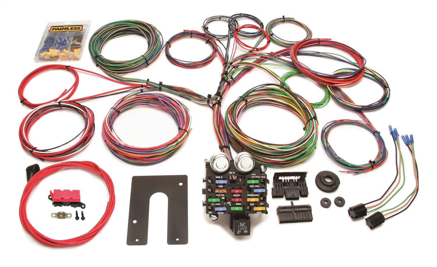 Painless Wiring 10104 21 Circuit Classic Customizable Pickup Chassis Harness