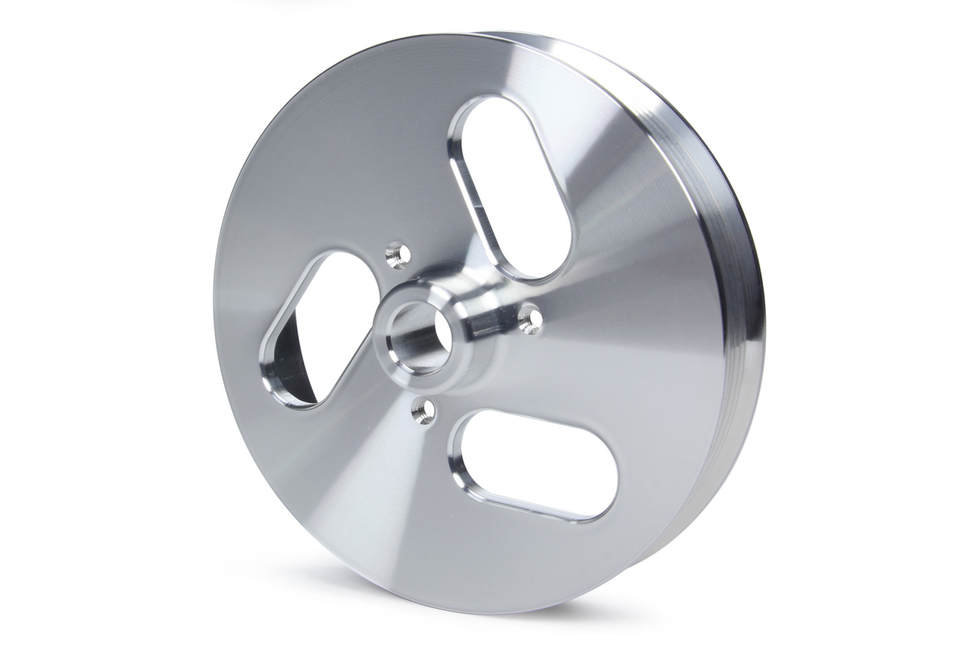 March Performance 610 Clear Powder Coated Billet Aluminum 6-Rib Power Steering Pulley