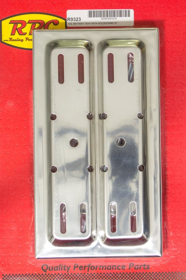 Racing Power Company R9323 Stainless Steel Battery Tray Kit