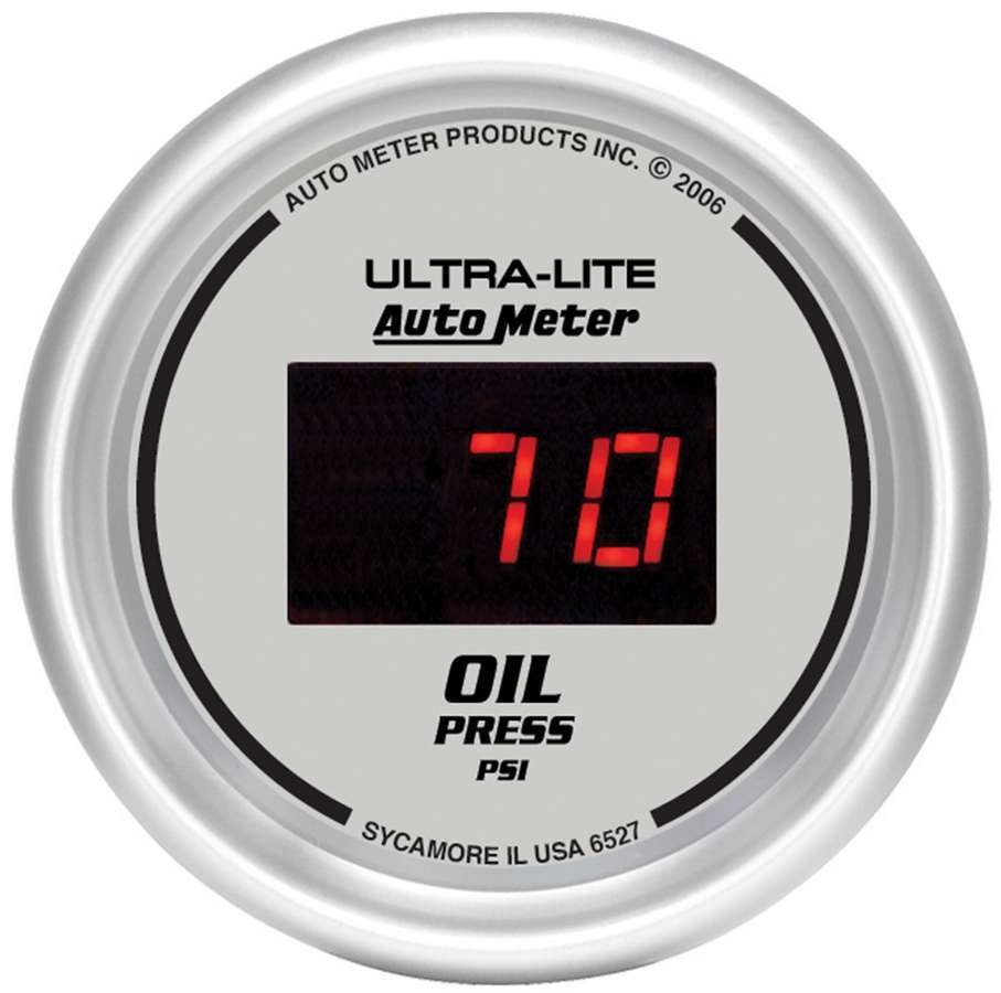 AutoMeter 6527 Ultra-Lite Digital Oil Pressure Gauge