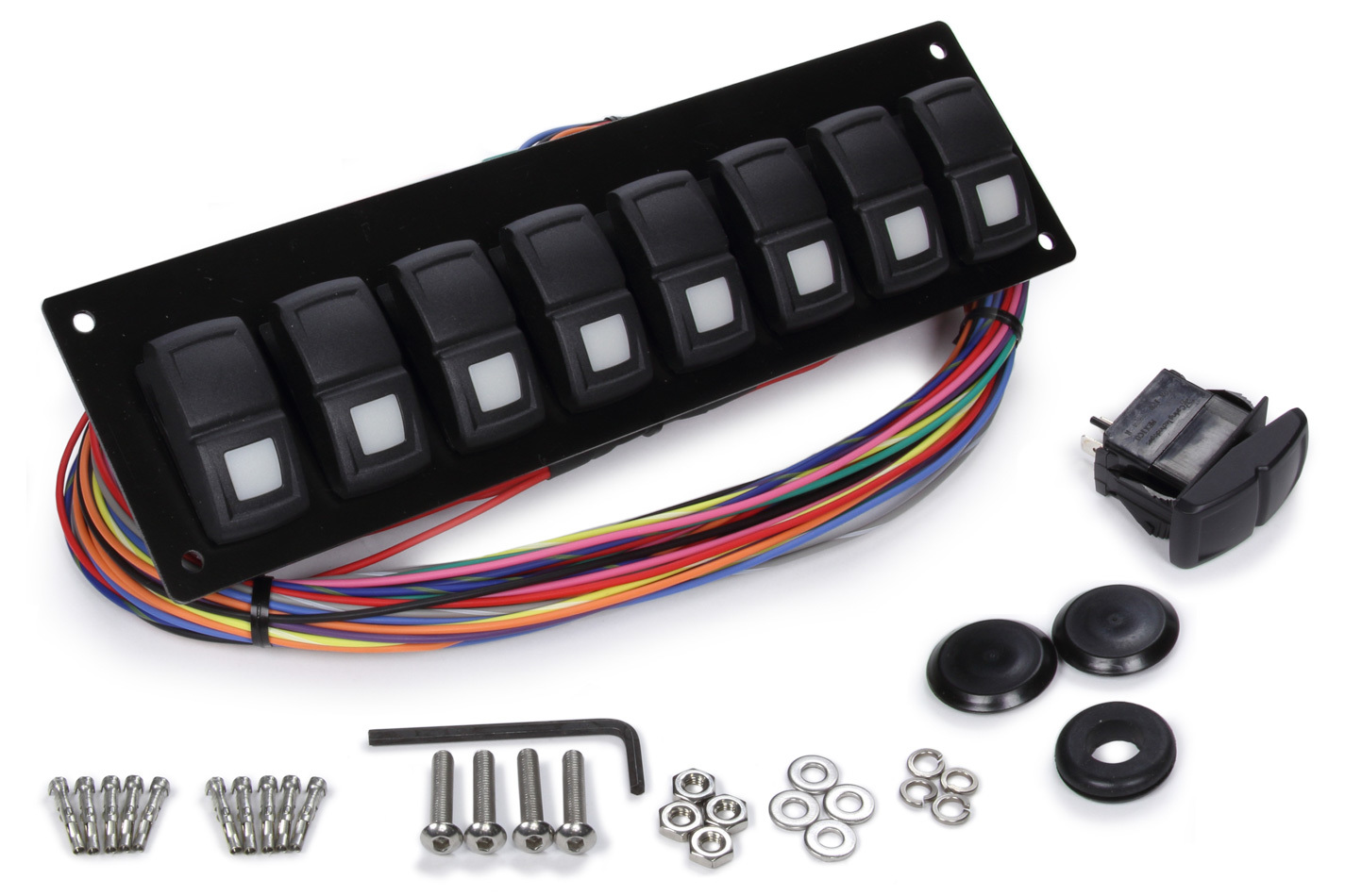 Painless Wiring 58101 Track Rocker 8 Switch Panel