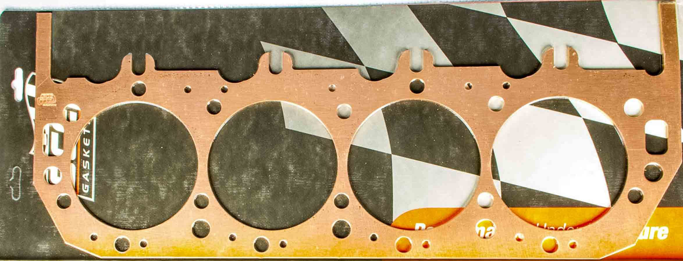 SCE Gaskets Cylinder Head Gasket, Pro Copper, 4.570 in Bore, 0.050 in Compression Thickness, Copper, Big Block Chevy, Each