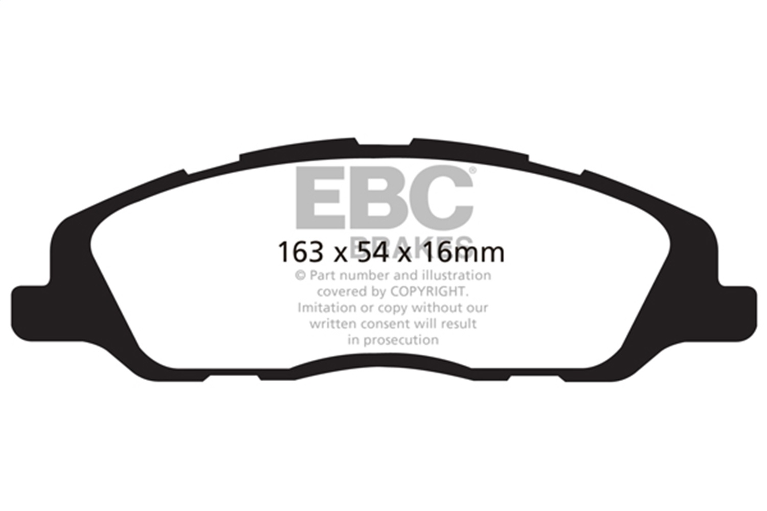 EBC Brakes DP31868C Redstuff Ceramic Low Dust Brake Pads Fits 10-14 Mustang