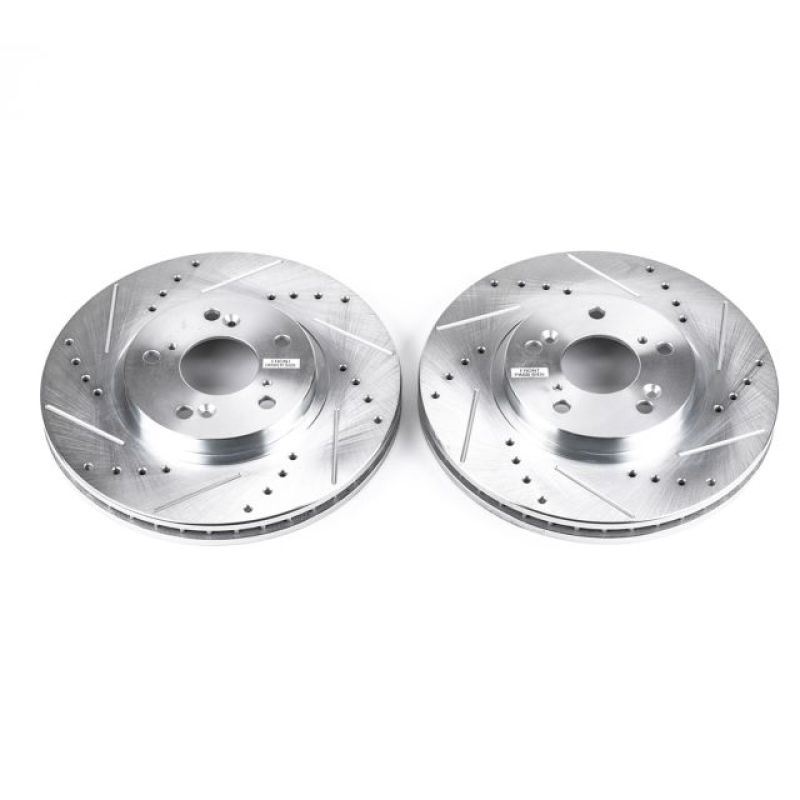 Powerstop Power Stop JBR923XPR Front Evolution Drilled & Slotted Rotor Pair