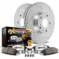 Powerstop Power Stop K5873-36 Front Z36 Truck & Tow Brake Kit, Carbon Fiber Ceramic Brake Pads and Drilled/Slotted Brake Rotors
