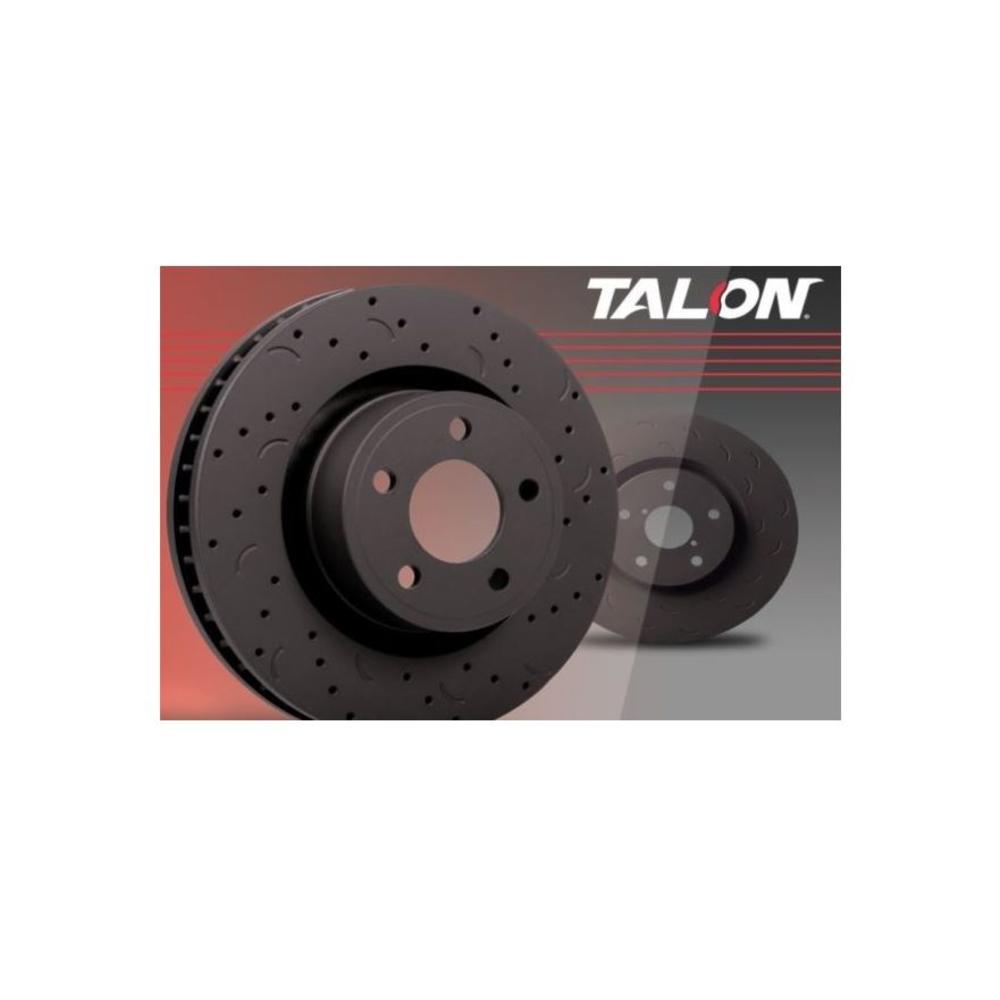Hawk Performance HTC4051 Talon Cross Drilled And Slotted Brake Rotors