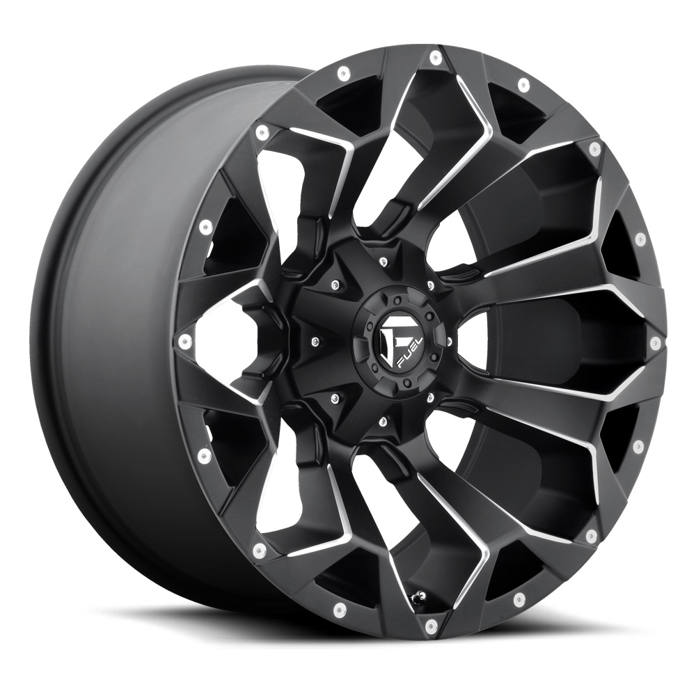 FUEL OFF ROAD FUEL D546 Assault Matte Black with Milled Accents Wheel tpms (20 x 9. inches /6 x 135 mm, 1 mm Offset)