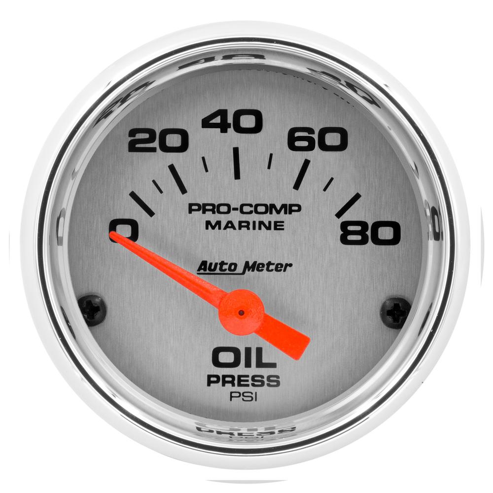 AutoMeter 200744-35 Marine Electric Oil Pressure Gauge