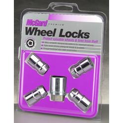 McGard 24137 Chrome Cone Seat Wheel Locks (M12 x 1.5 Thread Size) - Set of 4