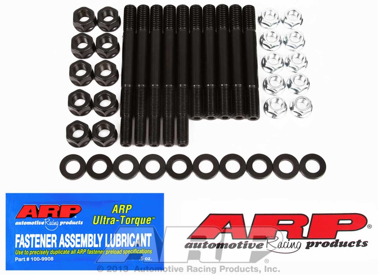 Auto Racing Products ARP 1345501 Main Stud Kit, 200,000 PSI Chrome Moly Steel, For Select Chevrolet Small Block 2-Bolt Main Applications,