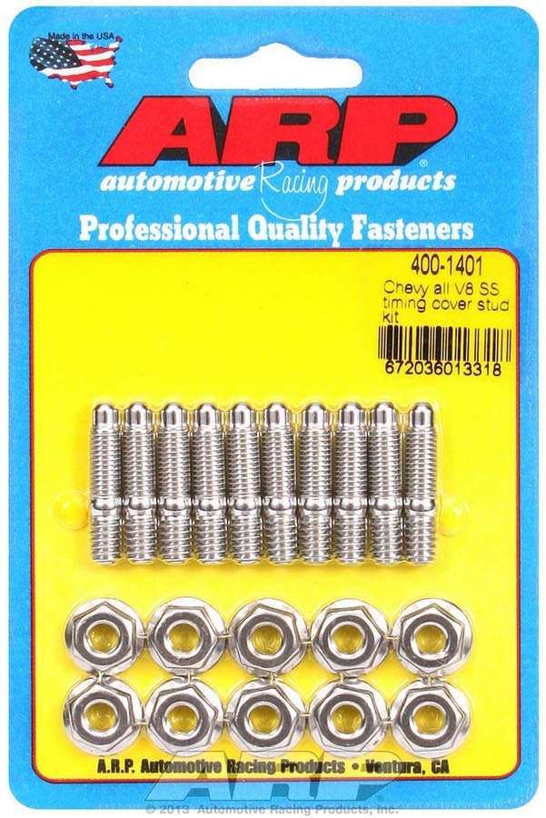 Auto Racing Products ARP 4001401 Stainless Timing Cover Stud Kit