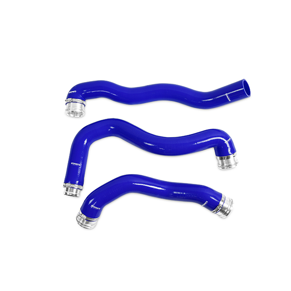 Mishimoto MMHOSE-F2D-08BL Silicone Radiator Hose Kit Compatible With Ford 6.4 Powerstroke 2008-2010 Blue