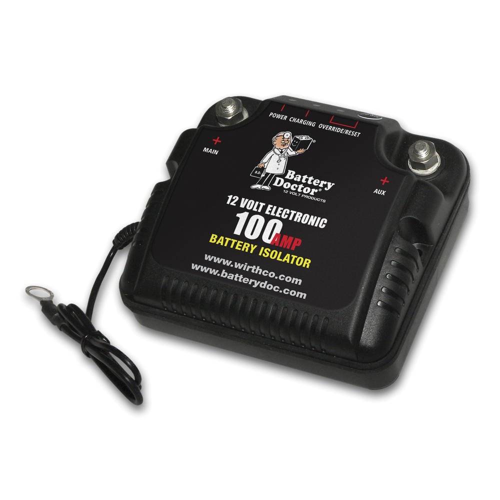 WirthCo 20090 Battery Doctor 75 Amp/100 Amp Battery Isolator , Black
