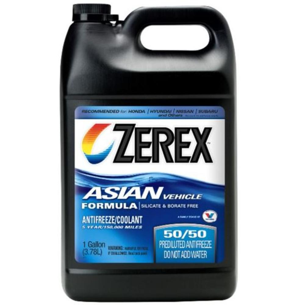 Zerex Asian Vehicle Blue Silicate and Borate Free 50/50 Prediluted Ready-to-Use Antifreeze/Coolant 1 GA