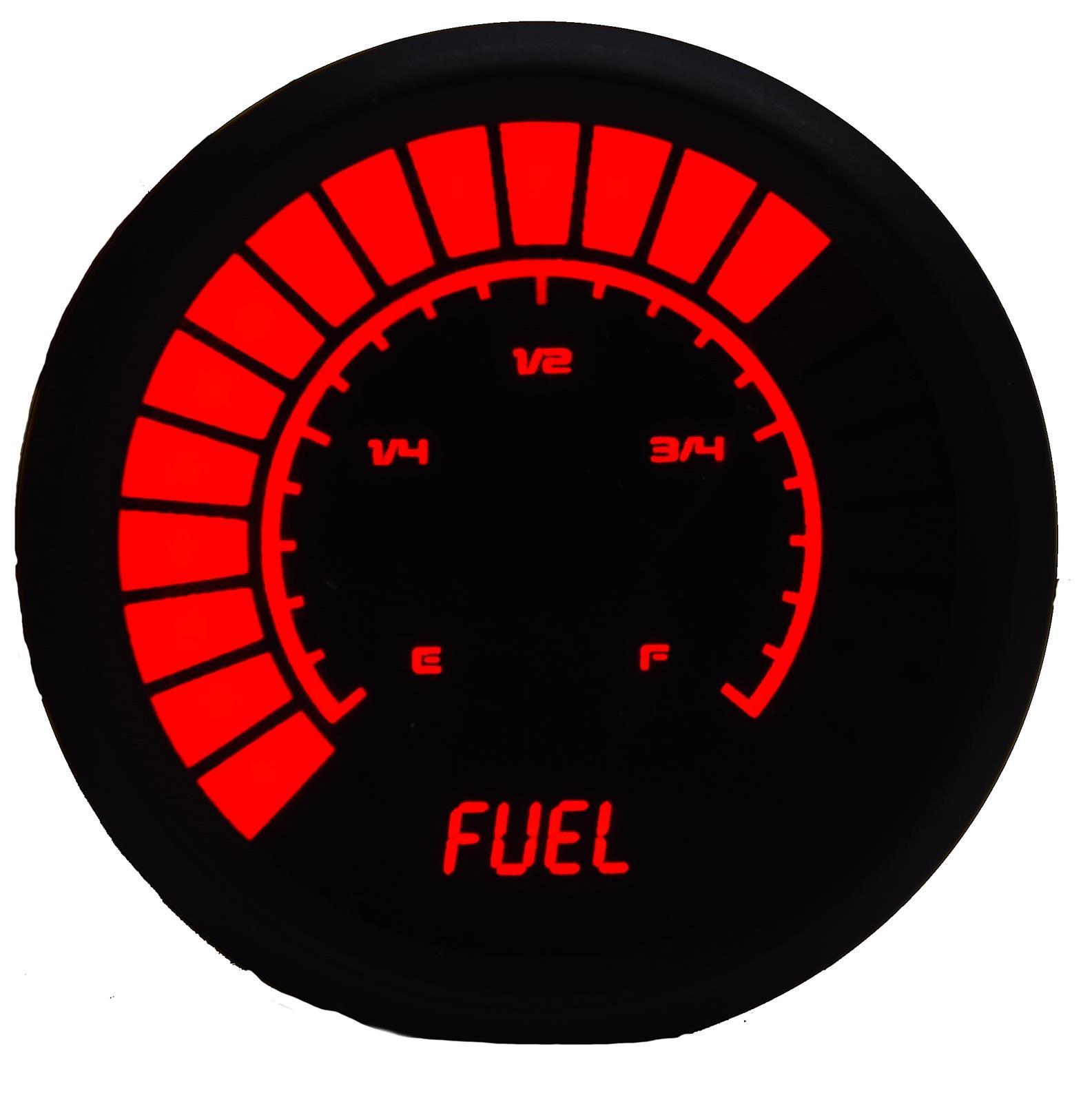 INTELLITRONX 2-1/16 Analog Bargraph Fuel Level Gauge