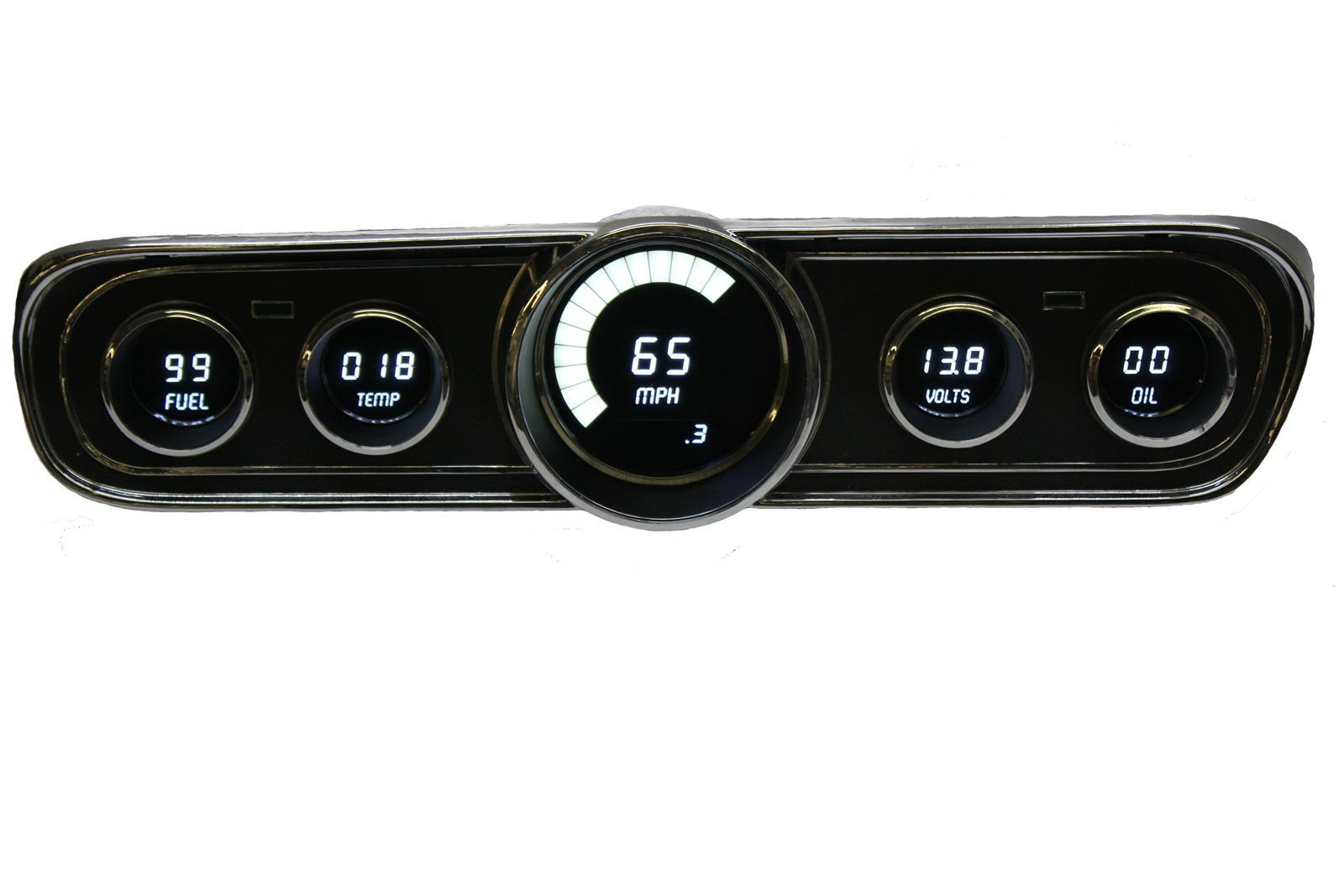 INTELLITRONX LED Digital Gauge Panel 1965-1966 Ford Mustang