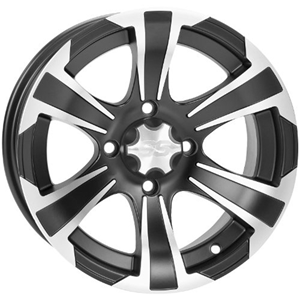 ITP SS312 Wheel (Rear / 12X7) (Machined Black) Compatible with 07-19 Honda TRX420R4X4
