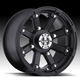 Vision 393 Lockout Matte Black Wheel with Painted Finish (12x7"/4x136mm)