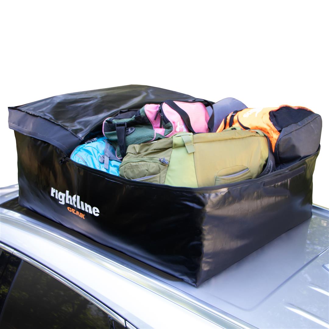 Rightline Gear Sport 2 Car Top Carrier, 15 cu ft, 100% Waterproof, Attaches With or Without Roof Rack