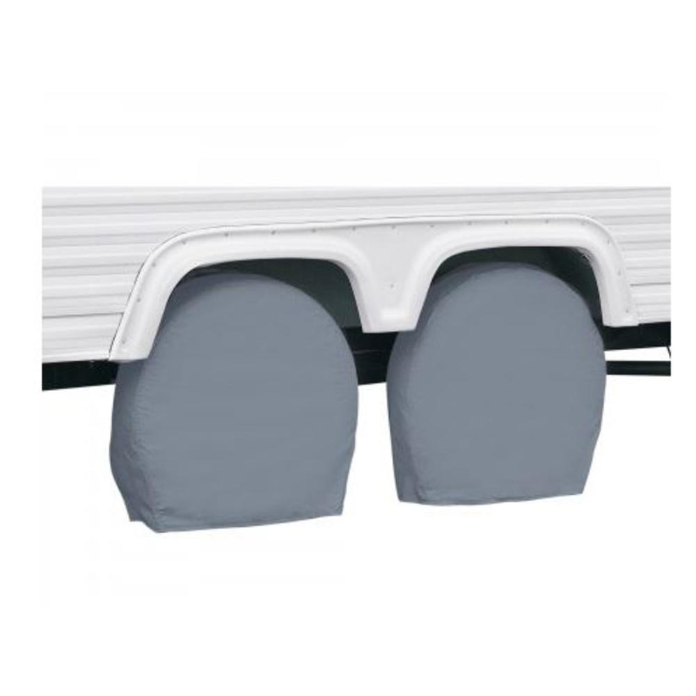 Classic Accessories Over Drive RV Wheel Covers, Wheels 30" - 33" Diameter, 9" Tire Width, Grey