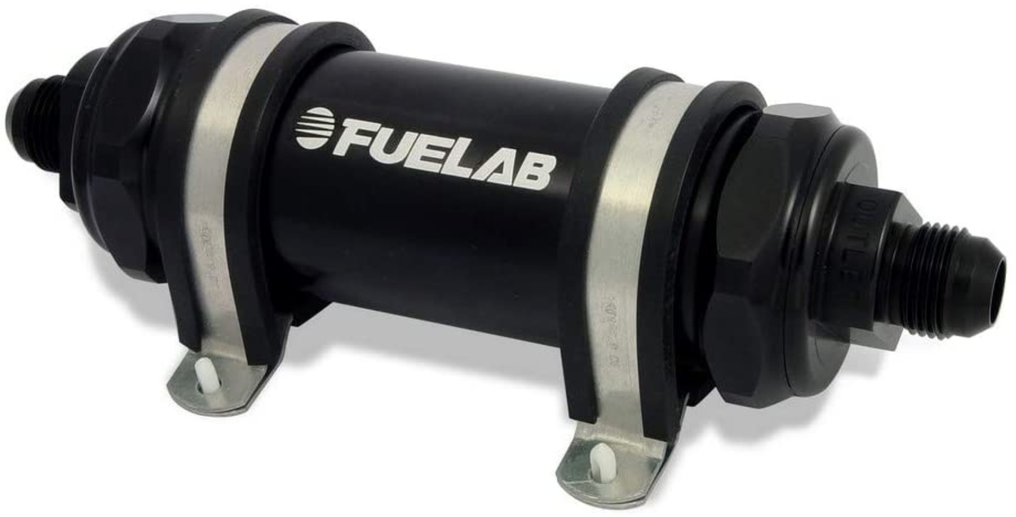 Fuelab 82811-1 Fuel Filter (828 Series In-Line ; Long Length; 40 Micron Stainless Steel Element), 1 Pack