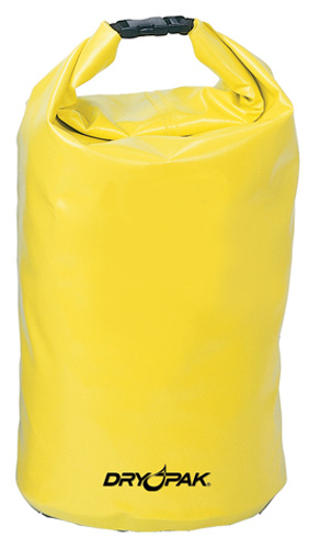 Kwik Tek DRY PAK Roll Top Dry Gear Bag, 12.5" x 28", Yellow
