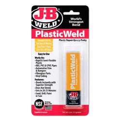 J-B Weld 8237 PlasticWeld Plastic Repair Epoxy Putty - 2 oz.