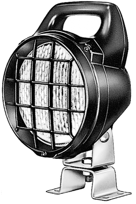 HELLA H15470001 12V H3 Matador Work Lamp with Grille and Switch