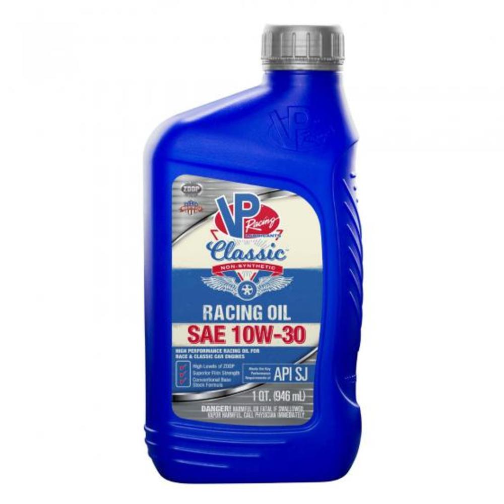 VP Racing Fuels Classic Non Synthetic Racing Oil Quart SAE 10W-30