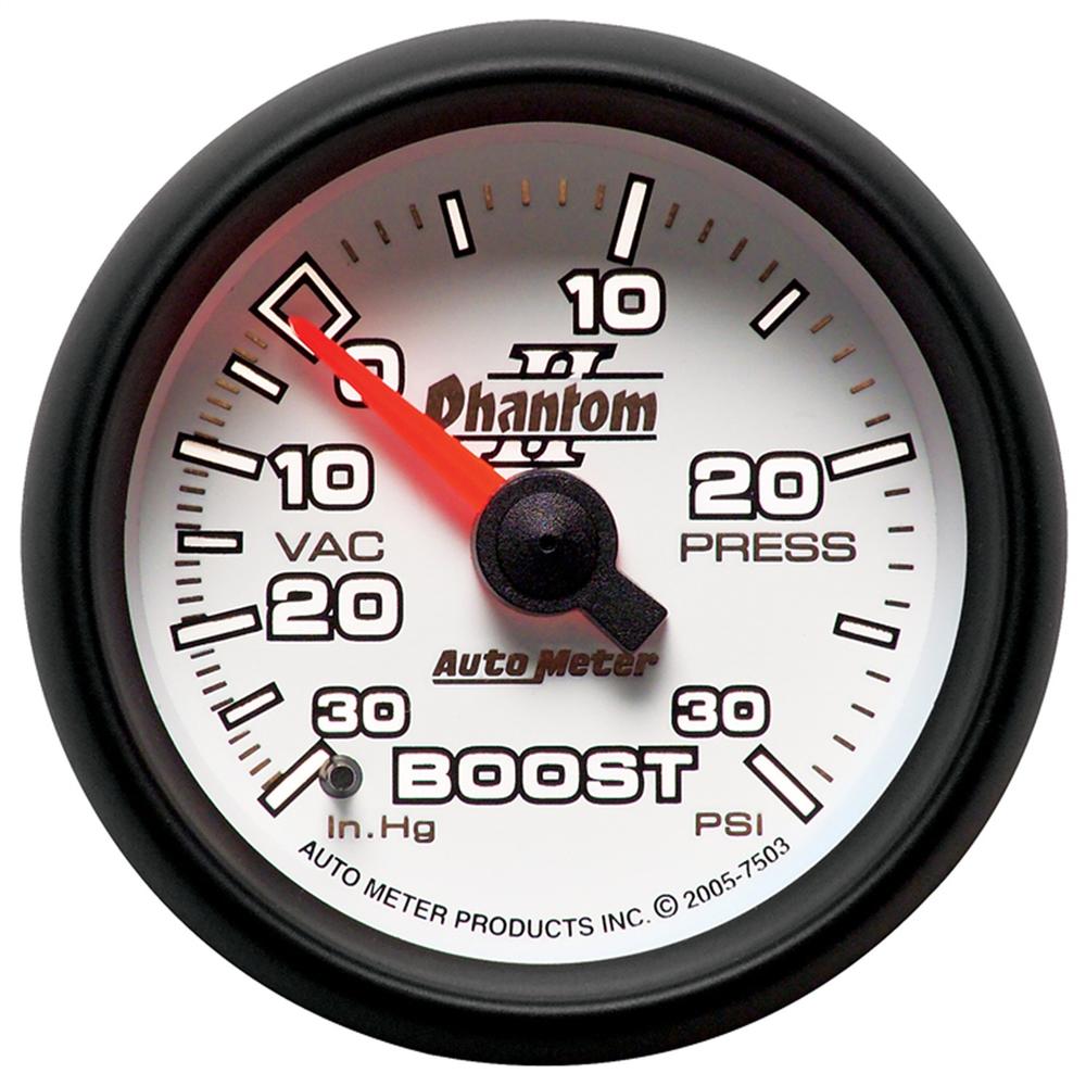 AutoMeter 7503 Phantom II Mechanical Boost/Vacuum Gauge