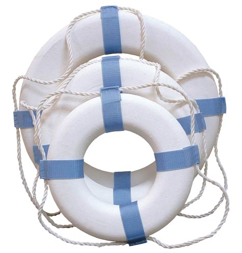 Taylor Made Products 373 Decorative Ring Buoy, 24-Inch, White