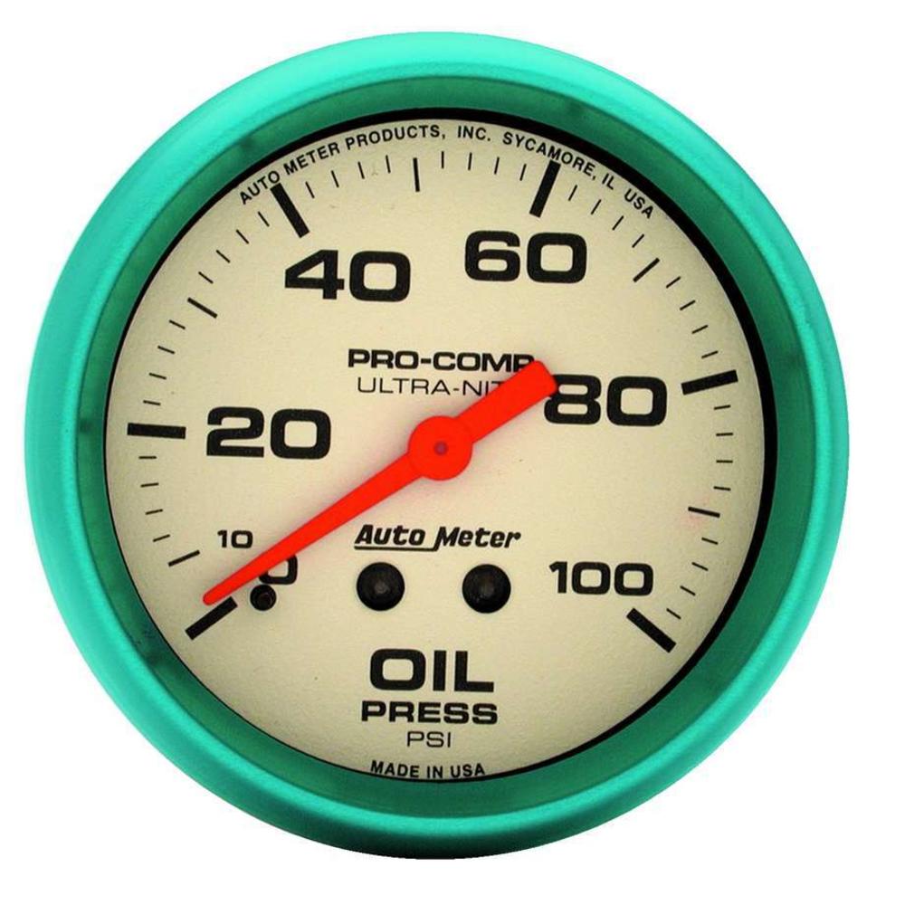 AutoMeter 4521 Ultra-Nite Oil Pressure Gauge