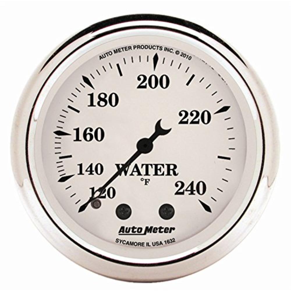 AutoMeter 1632 Old Tyme White Mechanical Water Temperature Gauge