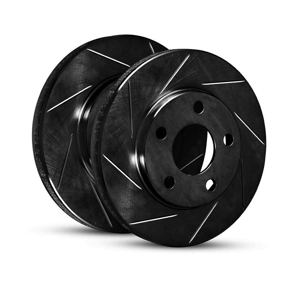 R1 Concepts WCPN1-55005 R1 Concepts Brake Rotor- Slotted - Black