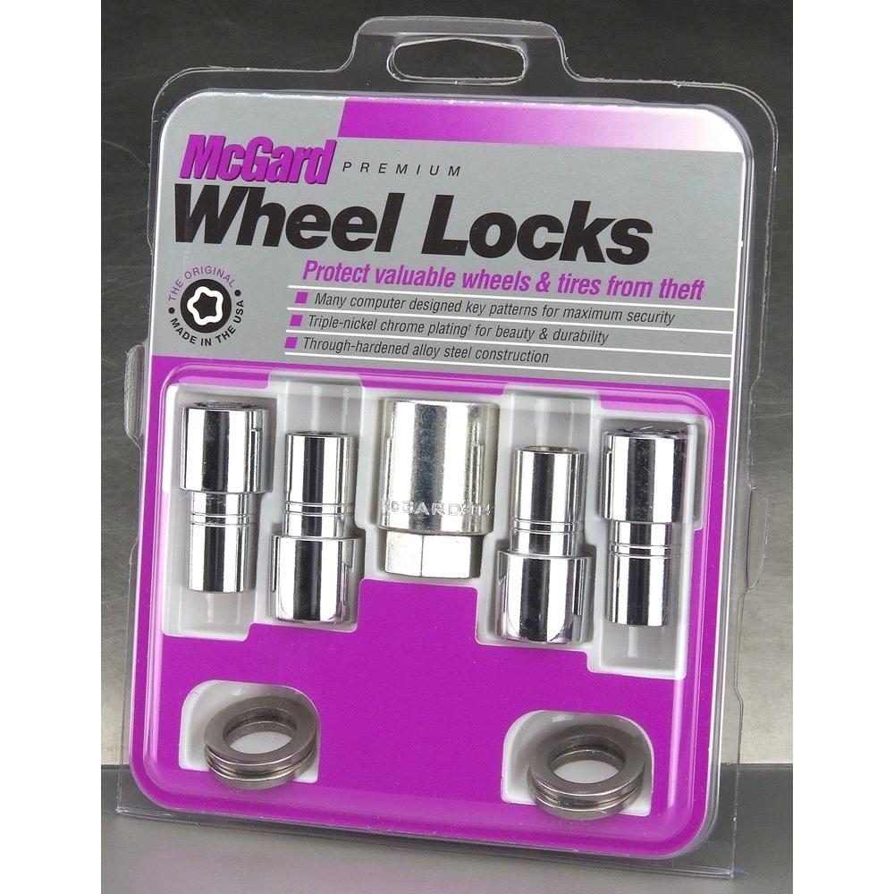 McGard 22140 Chrome Long Shank Wheel Locks (1/2" - 20 Thread Size) - Set of 4