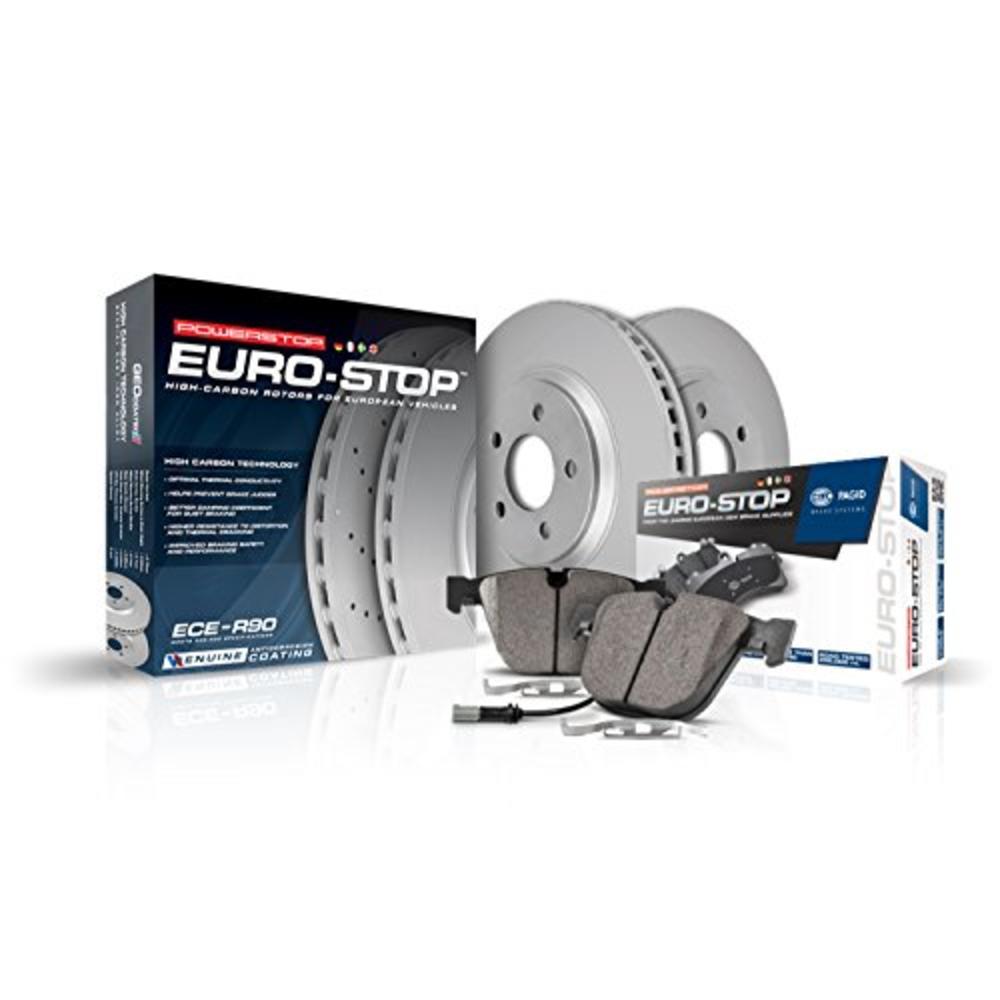 Powerstop Power Stop ESK847 Rear Euro-Stop Brake Kit Volkswagen