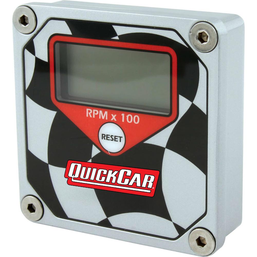 QuickCar Racing LCD Tachometer Checkered Flag Face