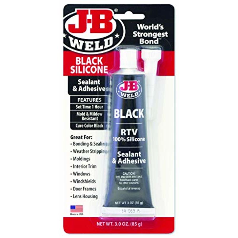 J-B Weld 31319 RTV Silicone Sealant and Adhesive - Black - 3 oz.