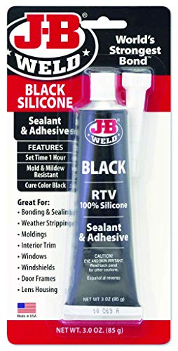 J-B Weld 31319 RTV Silicone Sealant and Adhesive - Black - 3 oz.