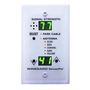 Winegard RFL-342 Sensar Pro White TV Signal Strength Meter, Find Local Digital Programming Fast and Easy