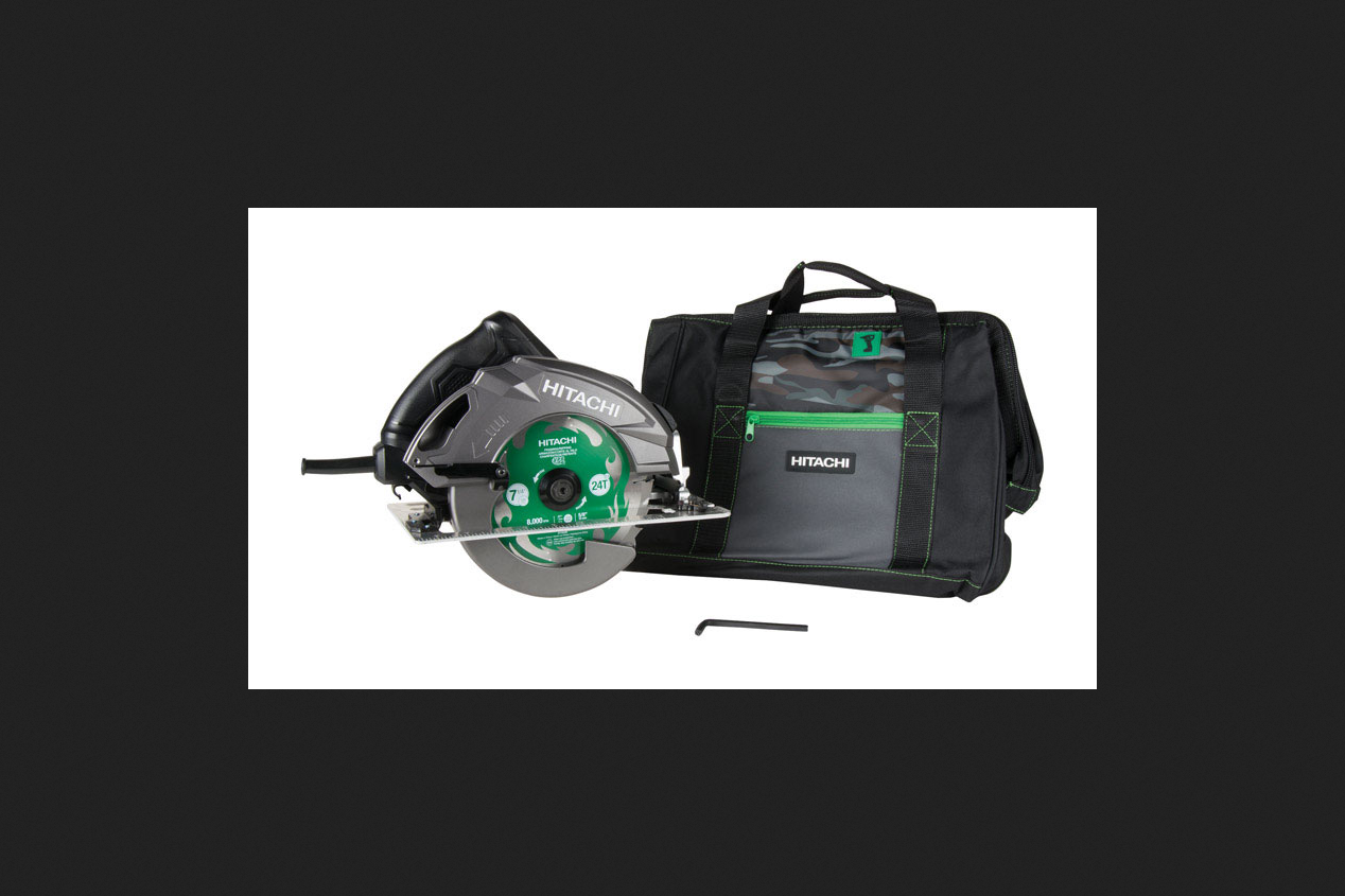 Hitachi RipMax 7-1/4 in. 15 amps Corded Circular Saw Kit 6800 rpm 11.1 lb. Green