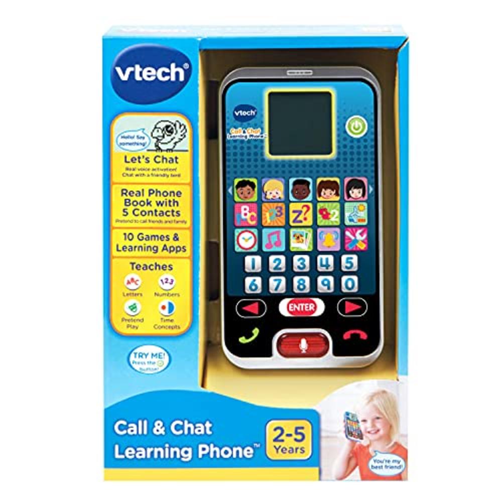VTech Call and Chat Learning Phone, Black